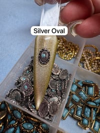 Image 8 of Turquoise Charms (4pc)