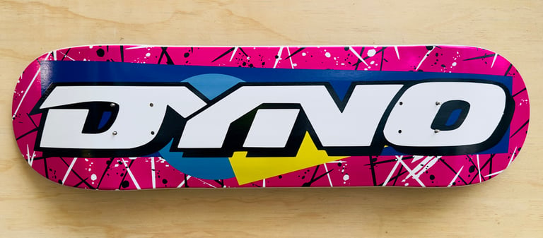 GT Dyno Pink Splatter Bmx Skateboard Image 2
