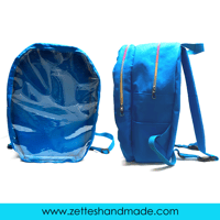 Image 2 of Handmade Blue Ita-bag Backpack