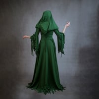 Image 3 of Elven pagan celtic medieval viking fairy fantasy dress gown one
