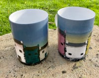 Image 2 of 'On the Edge' & 'Coastal Cottages' Mug Duo