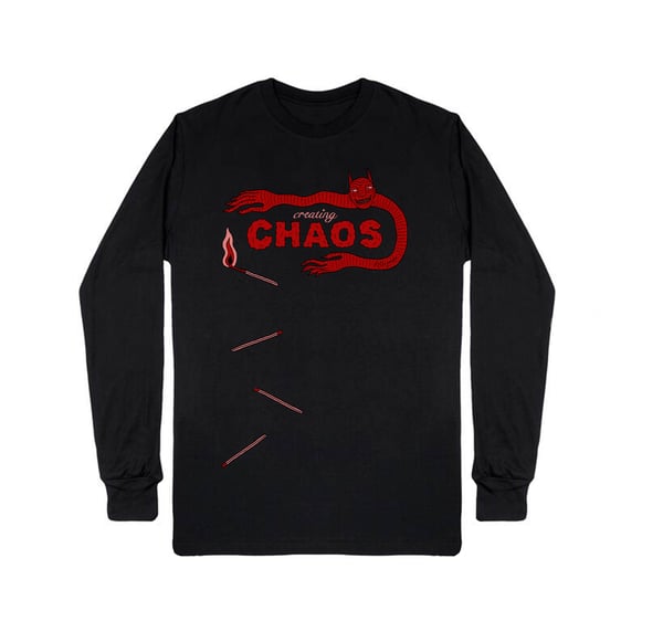 Image of Creating Chaos Long Sleeve T-shirt by Polly Nor 