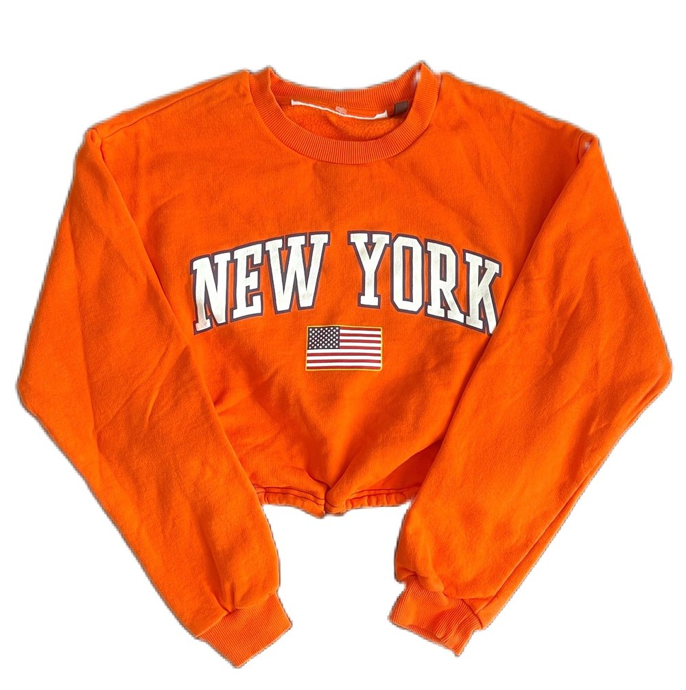 Image of Reworked New York Crop Sweatshirt