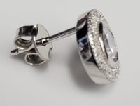Image 2 of Halo stud earrings