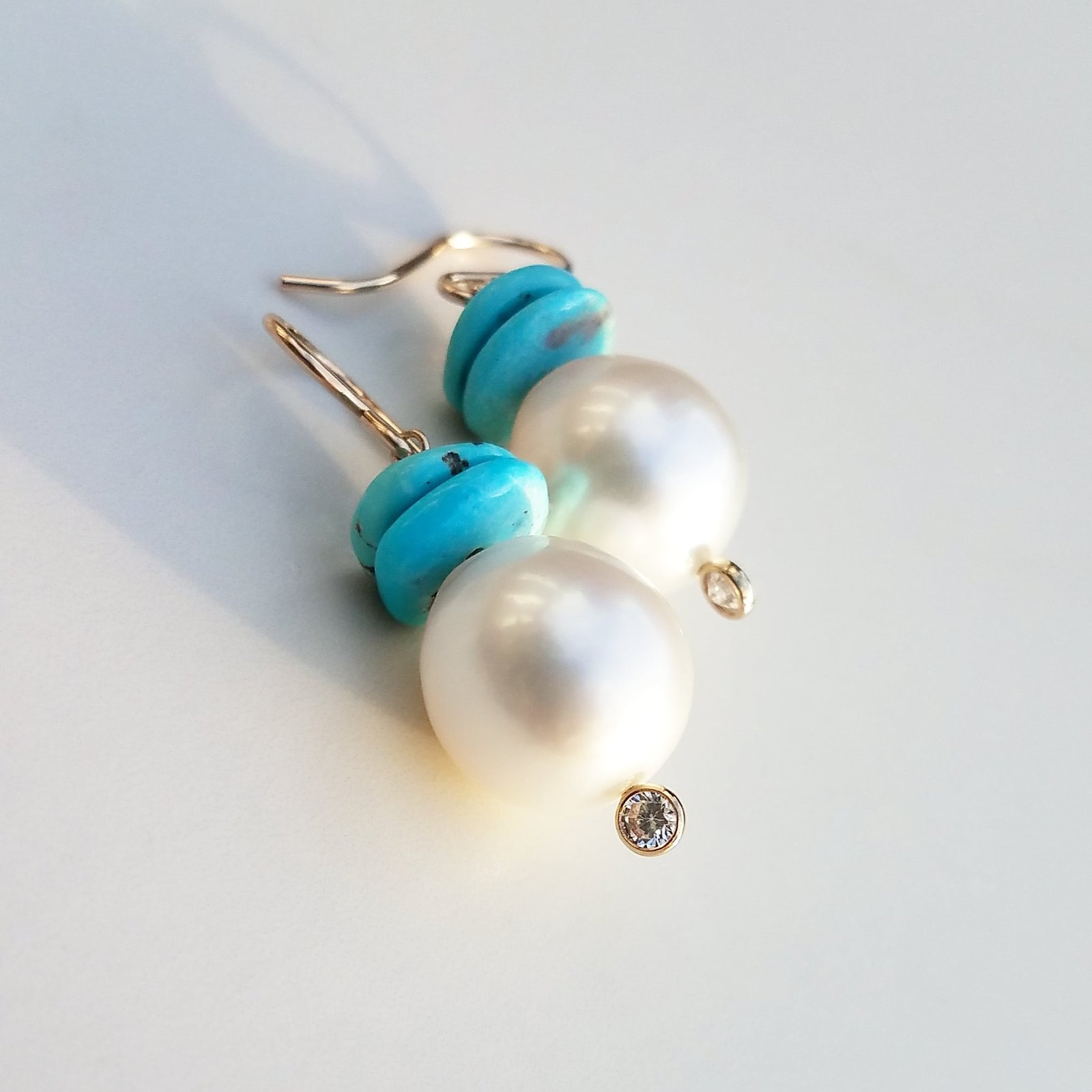 Pearl & Turquoise Earrings | Lola Florence Jewelry Hawaii