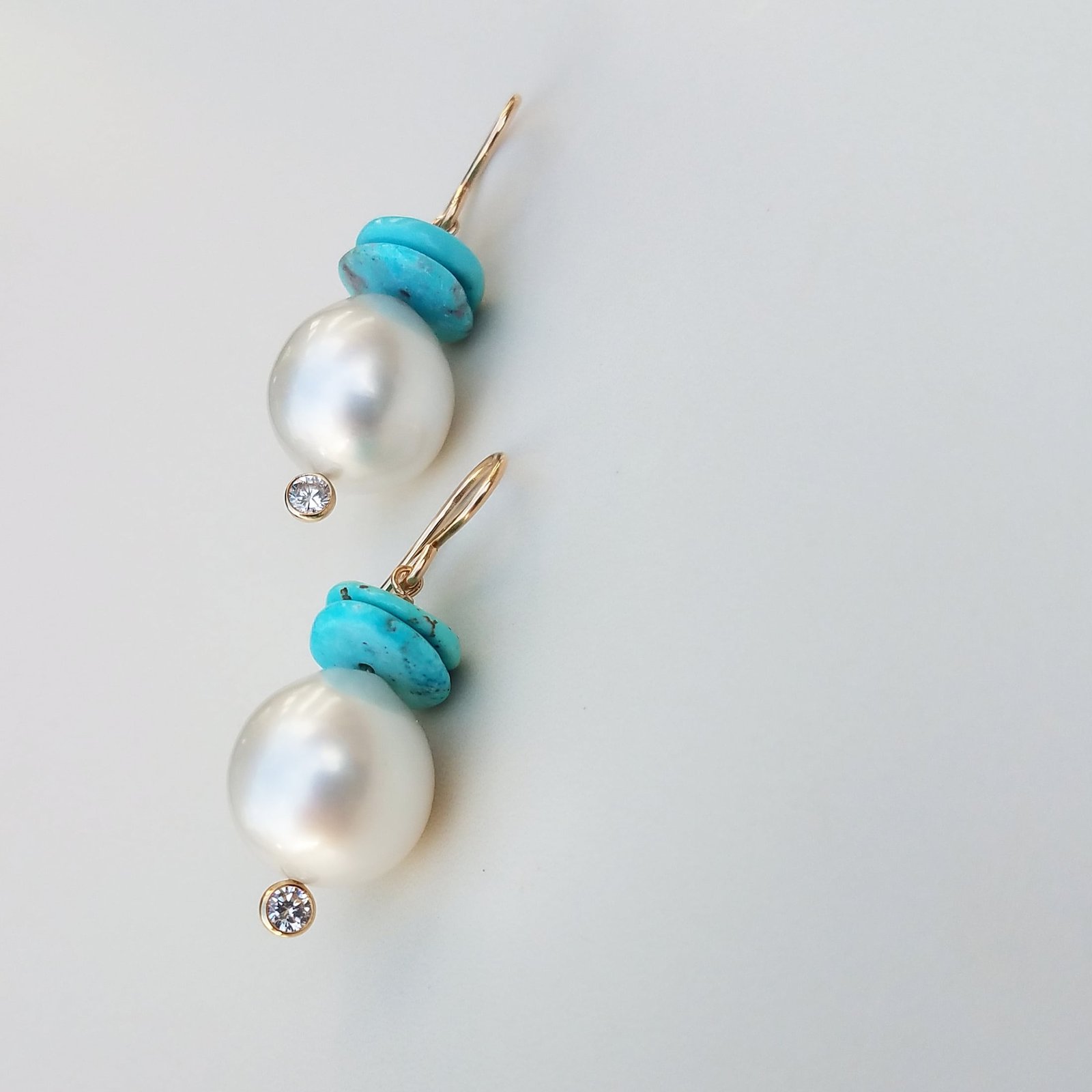 Pearl & Turquoise Earrings | Lola Florence Jewelry Hawaii
