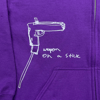 Weapon on a Stick zip up hood