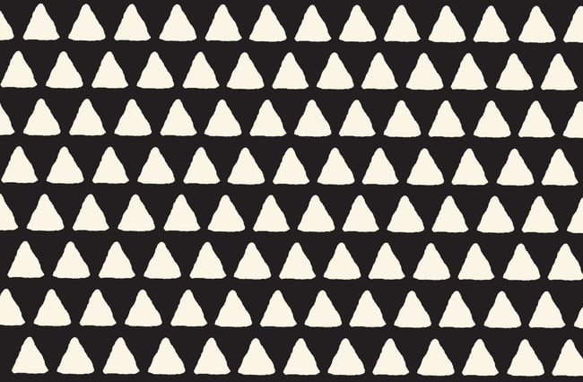  •Oya• Commuter Belt Bag : triangle geo printed canvas