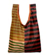 Reusable Shopping Bag with Carrying Pouch : cleo stripes
