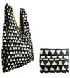 Reusable Shopping Bag with Carrying Pouch : triangle geo