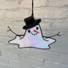 Stained Glass Melting Snowman