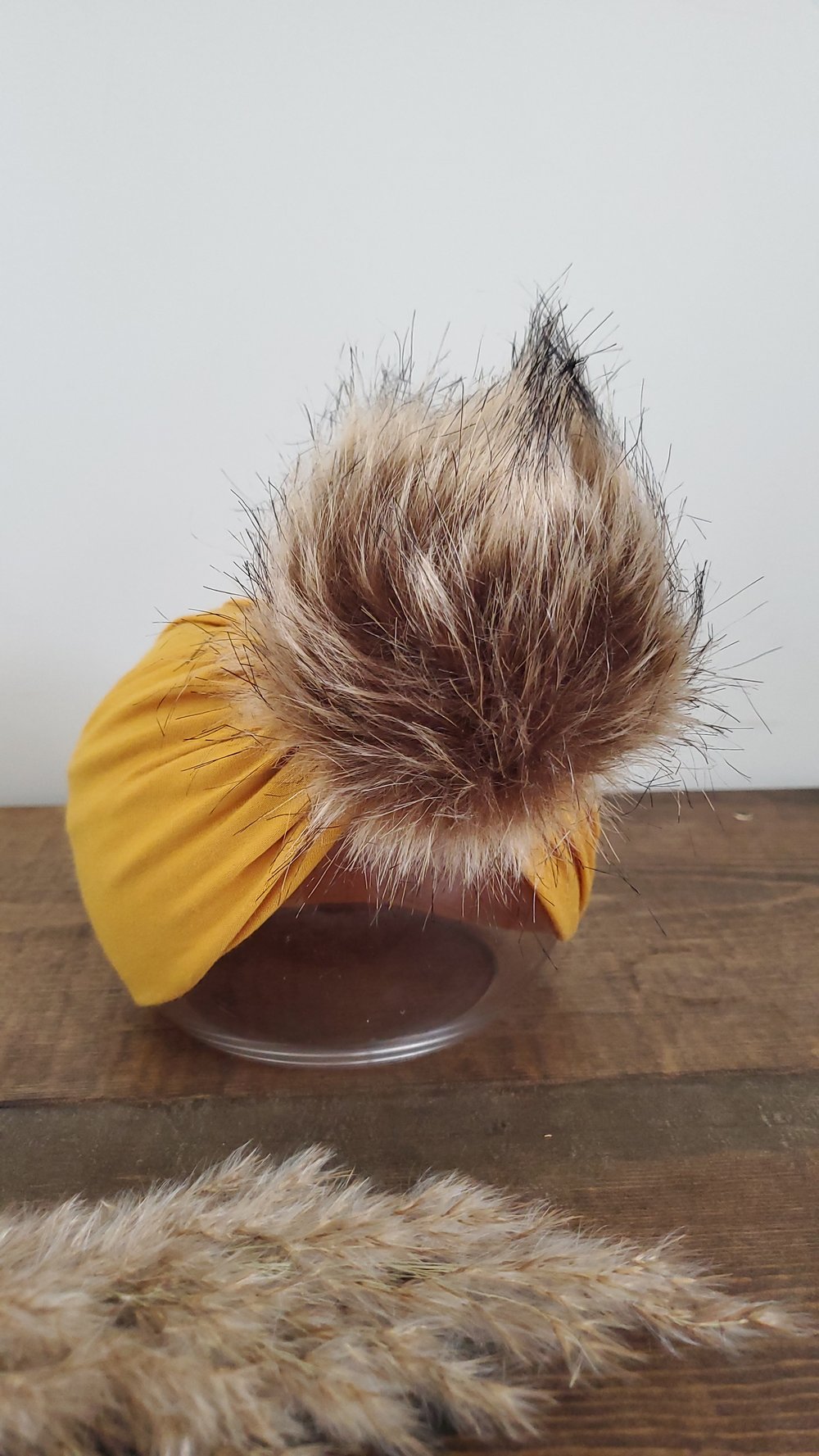 Image of POM Mustard bamboo turban
