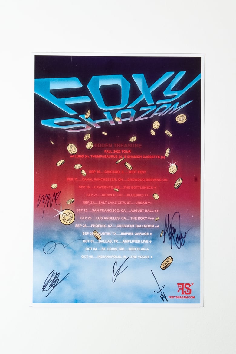 Image of Hidden Treasure Fall 2022 Tour Poster- Signed
