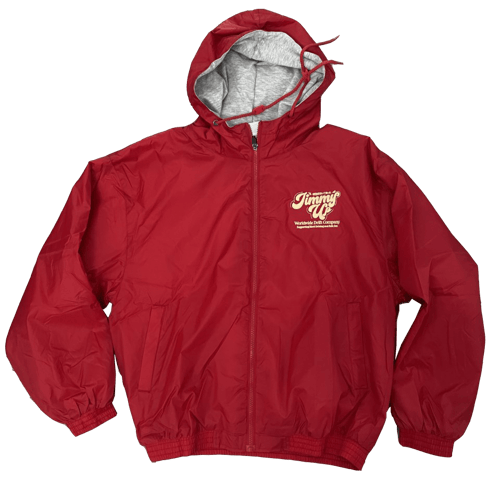 Image of Embroidered Fleece Line Jacket - Red - 24 Hour L.E.