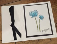 Get Well- Blue Flowers