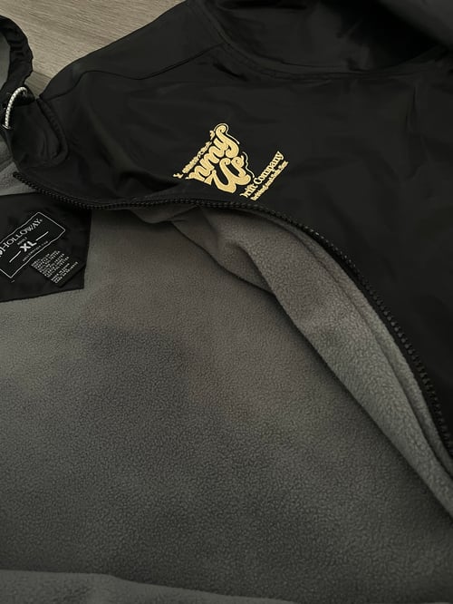 Image of Embroidered Bench Coat - Black - 24 Hour L.E.