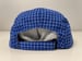 Image of Water Blue Check Long Bill Hat 