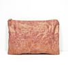 Mended Chaos - Large Clutch in Rose Gold Waxed Linen