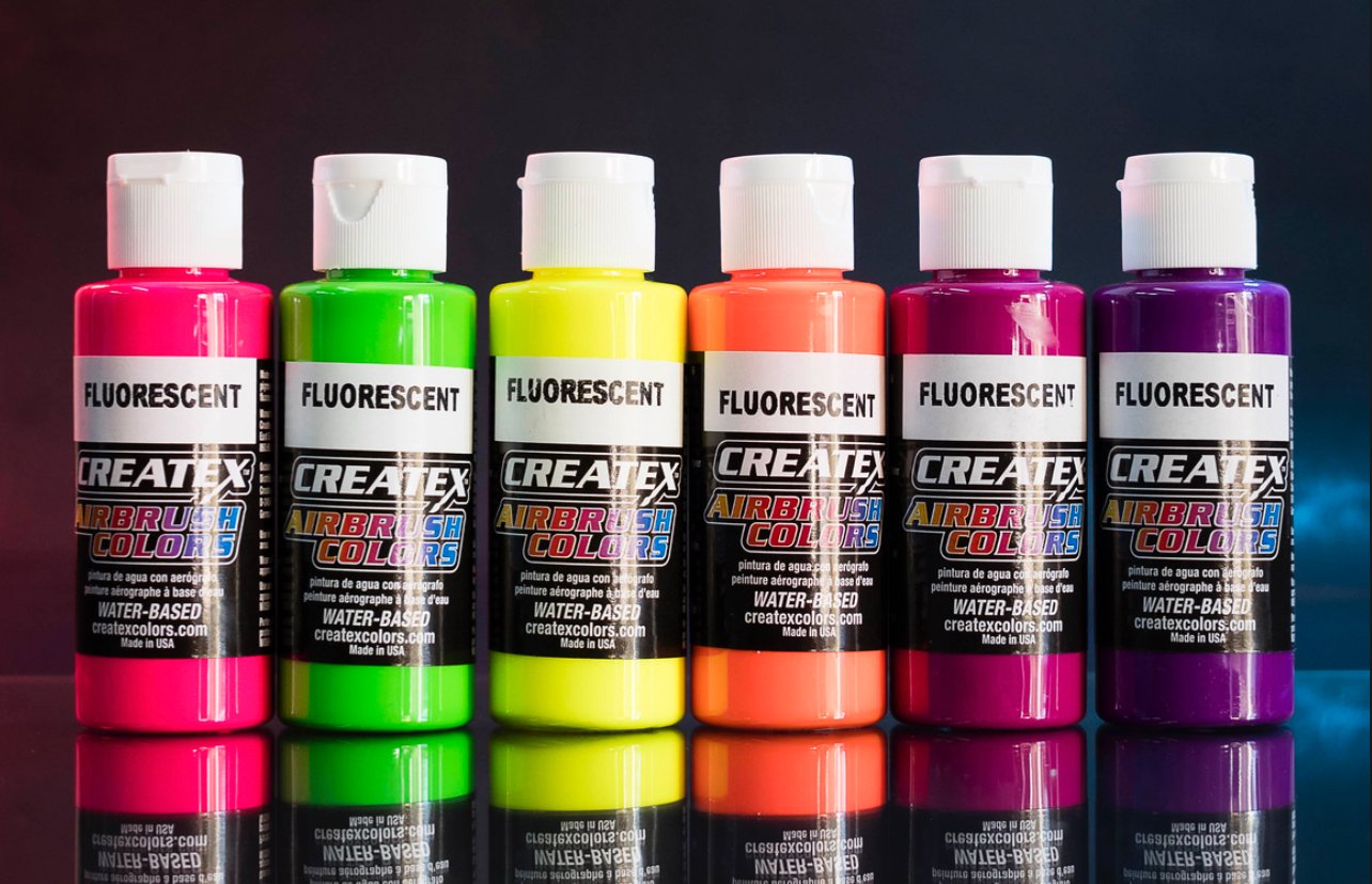 CREATEX FLUORESCENT COLOR SETS | PAINTHUFFER METALFLAKE