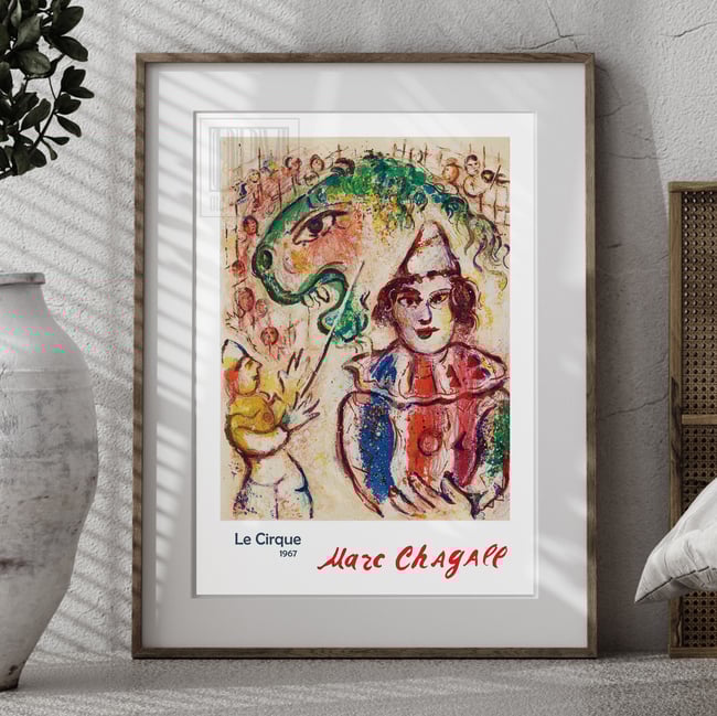 Marc Chagall | Le Cirque (The Circus) #11 | 1967 | Reproduction Poster | Wall Art Print | Home Decor