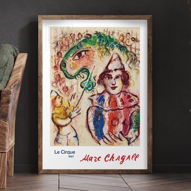 Marc Chagall | Le Cirque (The Circus) #11 | 1967 | Reproduction Poster | Wall Art Print | Home Decor