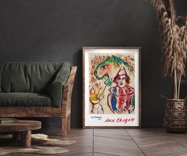 Marc Chagall | Le Cirque (The Circus) #11 | 1967 | Reproduction Poster | Wall Art Print | Home Decor