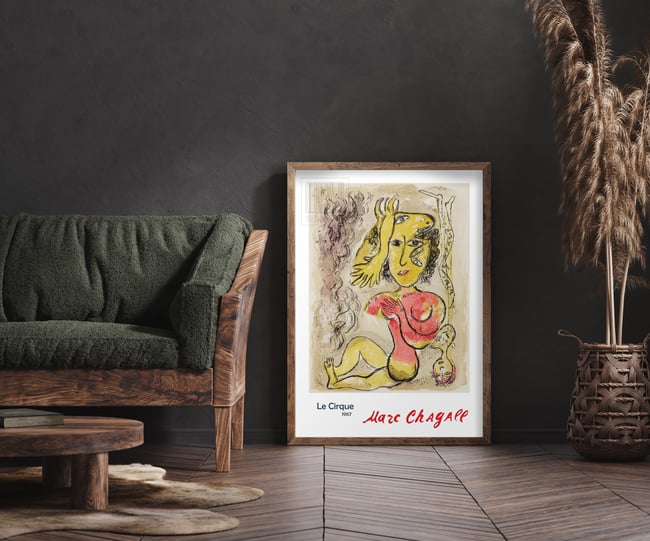 Marc Chagall | Le Cirque (The Circus) #16 | 1967 | Reproduction Poster | Wall Art Print | Home Decor