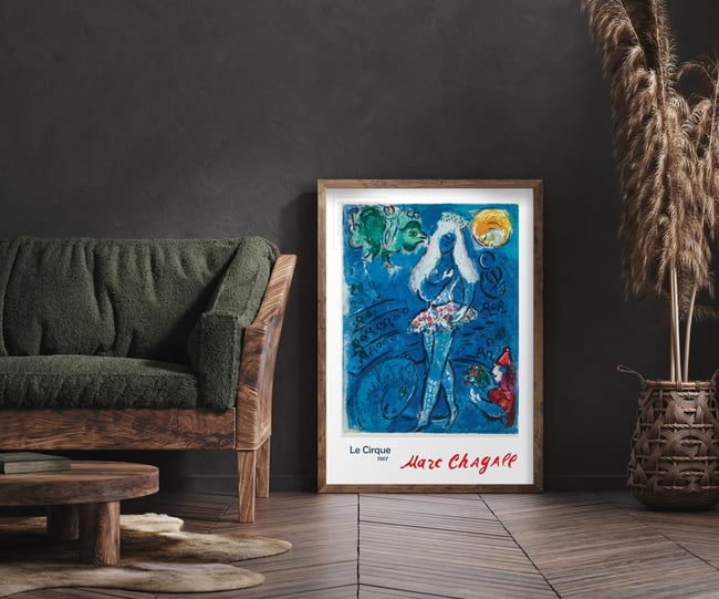 Marc Chagall | Le Cirque (The Circus) #17 | 1967 | Reproduction Poster | Wall Art Print | Home Decor