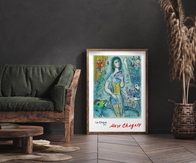 Marc Chagall | Le Cirque (The Circus) #18 | 1967 | Reproduction Poster | Wall Art Print | Home Decor