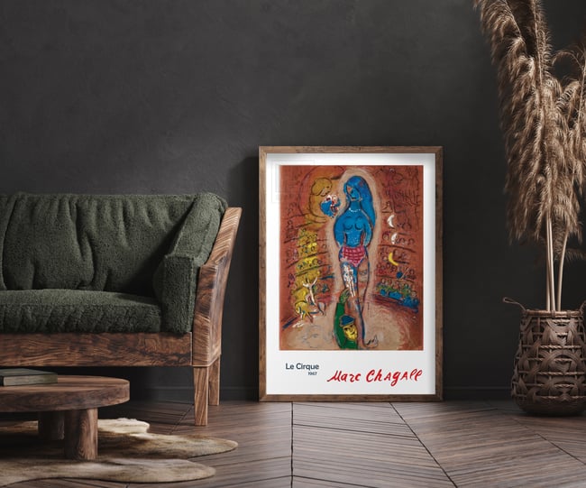 Marc Chagall | Le Cirque (The Circus) #21 | 1967 | Reproduction Poster | Wall Art Print | Home Decor