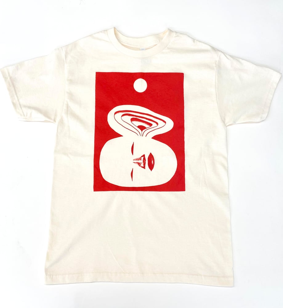 Image of "A New Sound" T-Shirt (red on cream)