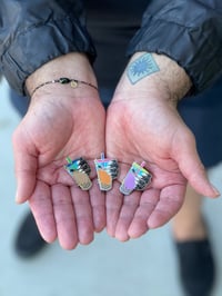 Image 2 of Boba Nailfie  Enamel Pins
