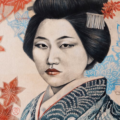 Image of Original painting - "Ayumi" - 50x50cm