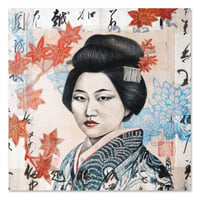 Image 1 of Original painting - "Ayumi" - 50x50cm