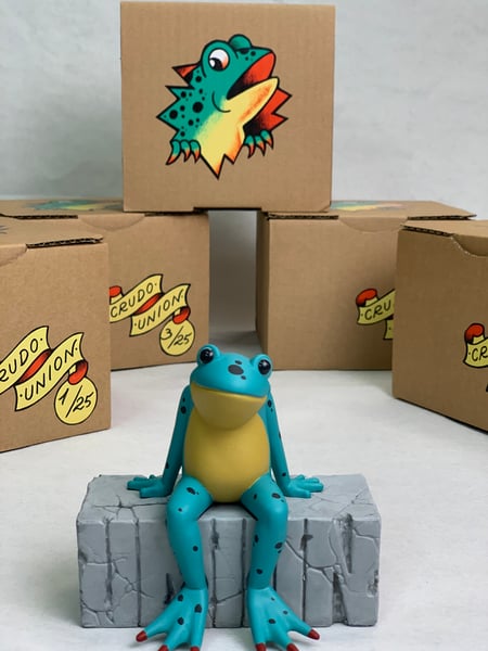 Image of Frog handmade resin toy
