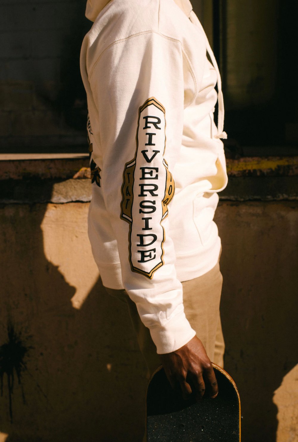 Cream Riverside Boston Hoodie