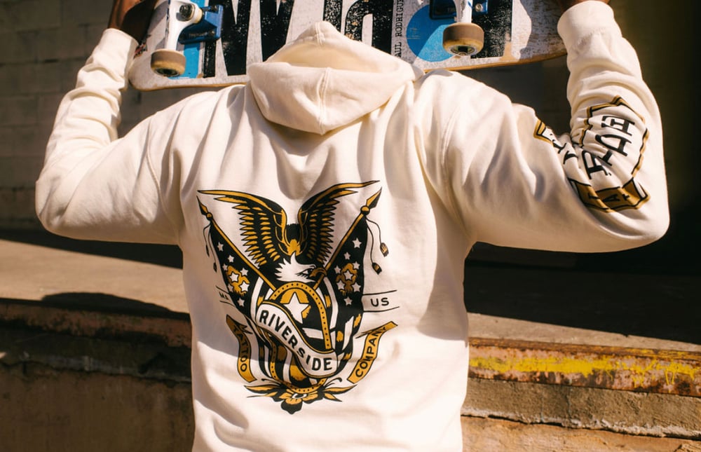 Cream Riverside Boston Hoodie