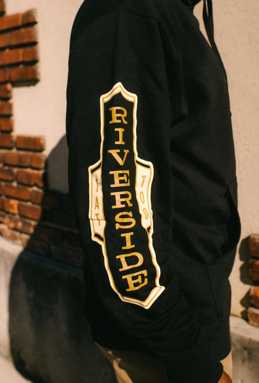 Black Riverside Boston Hoodie