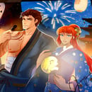 Image 2 of Gold Foil Festival (Print)