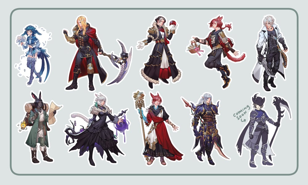 Image of FFXIV character standees