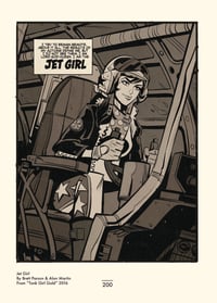 Image 3 of JET GIRL AIR GROUP - SERIES 2 - MINI-MODEL - WITH ART PRINT and BADGE - COA