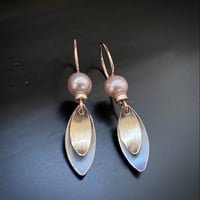 Image 1 of Fuchsia Petal Earrings