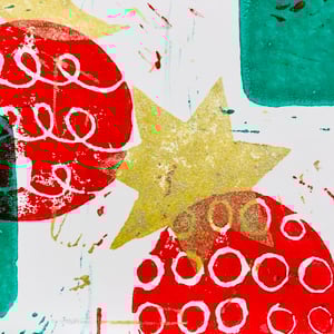 Image of 🌙Lino Printed Xmas Cards🌟