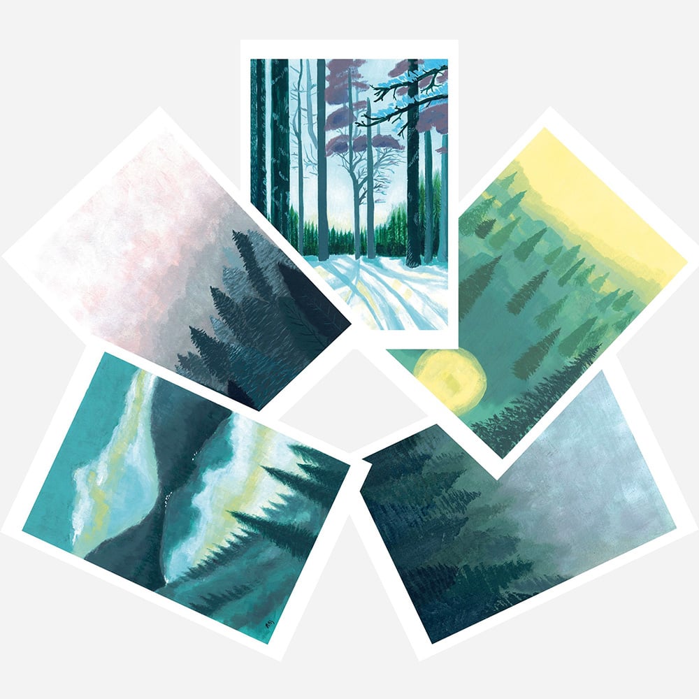 Image of Lot 3 Affiches A5 Hiver