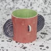 Pink Stoneware Head mug II
