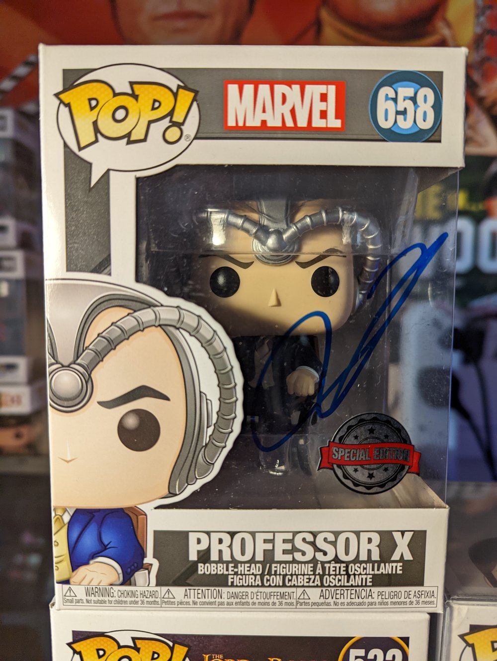 James McAvoy Signed Professor X Funko Pop ACOA
