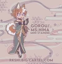 Image 2 of Gorou/Ms. Hina Mini Standee