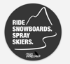 Ride Snowboards, Spray Skiers Sticker