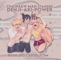 Image 2 of CHAINSAW MAN Standee - Denji, Aki, Power