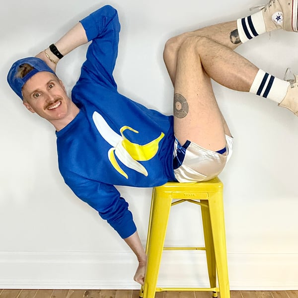 Image of Shirts - Sweatshirt with Banana Print